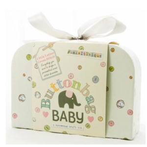Super Deals: Make It Unique Button Bag Baby Nursery Little Letters Cross Stitch Gift Kit