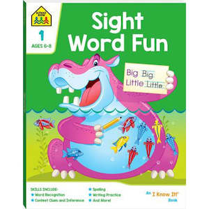 School Zone Sight Word Fun Activity Book
