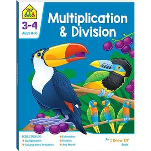 School Zone Multiplication & Division Activity Book