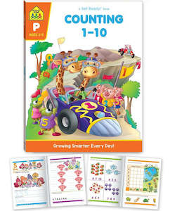 School Zone Get Ready Counting 1-10 Activity Book