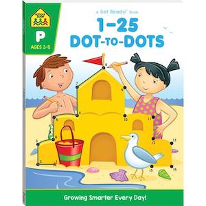 School Zone: School Zone Get Ready 1-25 Dot-To-Dot Activity Book