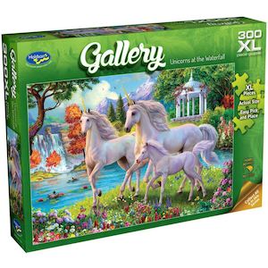Holdson: Holdson Gallery Unicorns At The Waterfall 300XL pc Puzzle