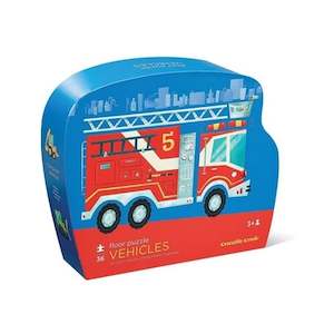 Crocodile Creek Fire Truck Floor Puzzle 36pc