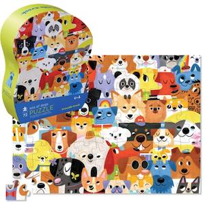 Croc Creek Shaped Puzzle Box Lots Of Dogs