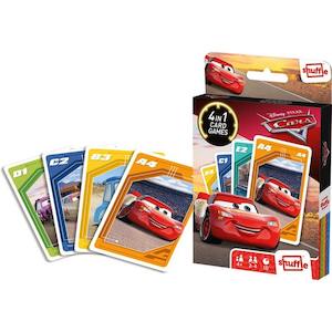 Games 1: Shuffle 4-In-1 Cars Card Game