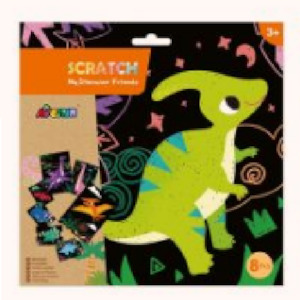Avenir Junior Scratch Art My Dinosaur Friends