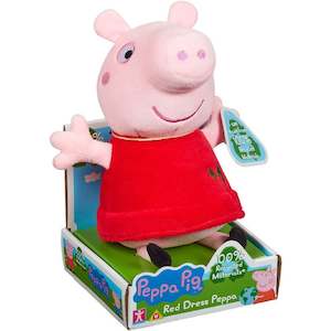 Peppa Pig Eco Plush Red Dress Peppa
