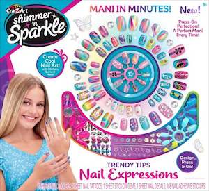 Shimmer: Shimmer N Sparkle: Trendy Tips - Nail Expressions