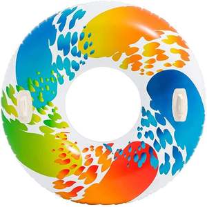 Outdoor Sports: Intex Rainbow Ombre Tube 48inch