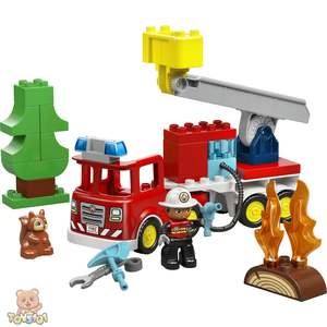 LEGO DUPLO Fire Engine with Hose and Firefighter 10473
