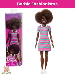 Dolls: Barbie Fashionistas Doll #247 with Curly Black Hair