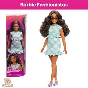 Dolls: Barbie Fashionistas Doll #240 with Wavy Dark Brown Hair