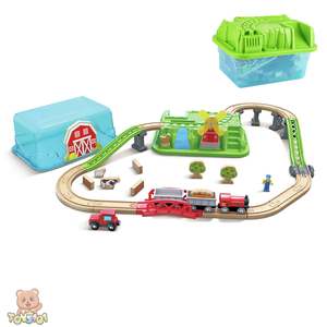 Hape Countryside Train Bucket Set