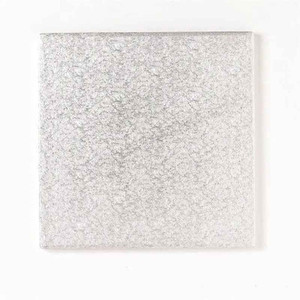 7 Inch Masonite Silver Square Cake Board
