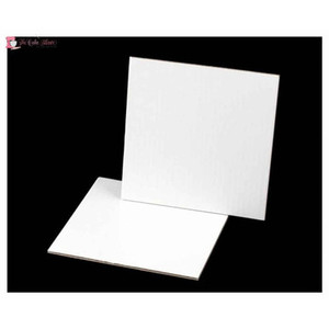 Products: 9 Inch White Square Cake Board