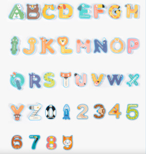 Bath Toys: Bathtub Sticker Numbers Bath Toy – 36 Pieces