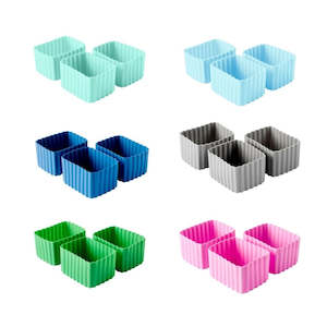 Lunch Box And Water Bottle: Little Lunch Box Co Bento Cups Rectangle Small - Multiple colours