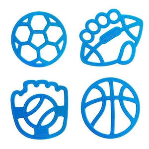 Lunchbox Accessories: Lunch Punch Sandwich Cutters - Sporty Set