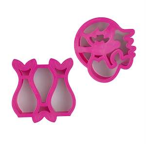 Lunchbox Accessories: Lunch Punch Sandwich Cutters - Mermaid(Pairs)