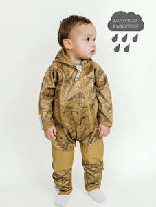 Therm All-Weather Fleece Onesie - Dino Bones