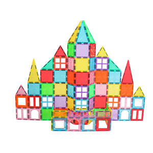 Giromag 125pcs Star-Shin Magnetic Building Tiles