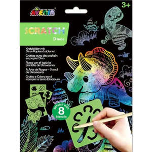 Avenir Stratch and Stencil Art - Dinosaurs