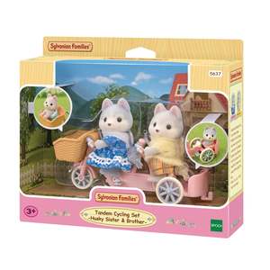Toys Under 40: Sylvanian Families Tandem Cycling Set Husky Sister & Brother
