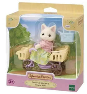 Sylvanian Families Floral Cat Mothers  Cycling Set