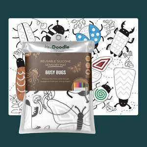 HeyDoodle - Sensory Playmat - Busy Bugs