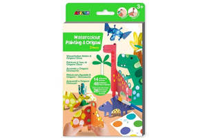 Bath Toys: Avenir Watercolour Painting and Origami Dinos Craft Kit