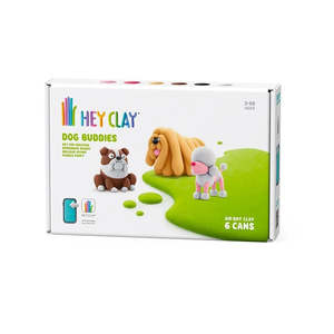 Toys Under 10: Hey Clay Dog Buddies - Poodle Poppy, Bulldog Hypno, Komondor Moody