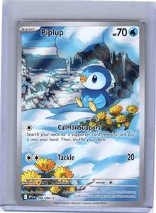 Toys Under 10: Pokemon Single Piplup Phantasmal Flames Illustration Rare 098/094