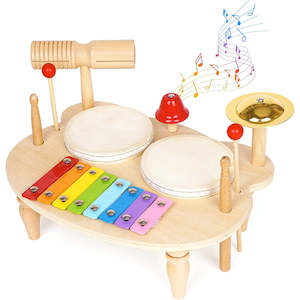 Musical Instruments: Kids Wooden Musical Instrument Set