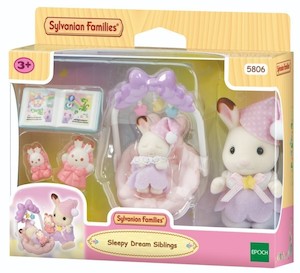 Dolls Playsets: Sylvanian Families: Sleepy Dream Siblings