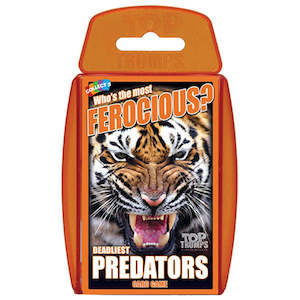Family Board Games: Top Trumps: Deadliest Predators (Card Game)