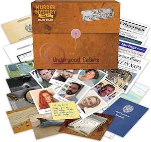 Mystery Board Games: Murder Mystery Party Case Files: Underwood Cellars