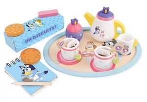Wooden Toys: Bluey: Wooden Bluey Tea Party Set
