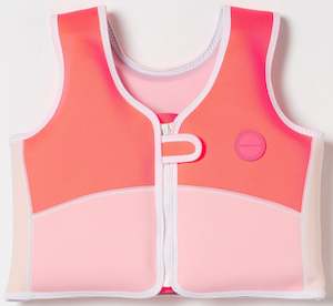 Pools Beach Water Toys: Sunnylife: Swim Vest 3-6 - Melody The Mermaid Neon Strawberry