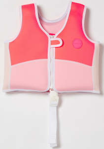 Pools Beach Water Toys: Sunnylife: Swim Vest 2-3 - Melody The Mermaid Neon Strawberry