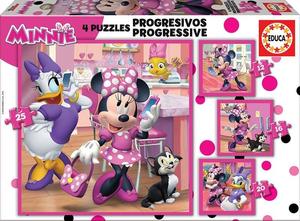 Puzzles: Educa: Disney Minnie and the Happy Helpers - Puzzles (12,16,20,25pc Jigsaws)