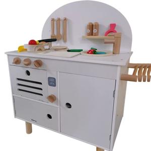 Pretend Play Toys: Kids Montessori Wooden Kitchen Play Set and Accessories