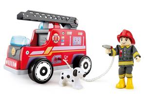 Wooden Toys: Hape: Fire-Engine - Wooden Playset