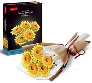 Cubic Fun: CubicFun: 3D Puzzle Flower Bouquet - Sunflower (285pc)