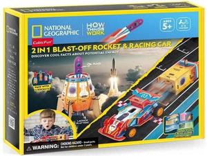 Cubic Fun: Cubic Fun: 3D Puzzle - 2-in-1 Rocket Racing Car