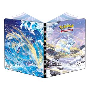 Games and Puzzles-Trading Cards: Ultra Pro Pokemon TCG Sword & Shield Silver Tempest Lugia & Alolan Vulpix 9-Pocket Portfolio