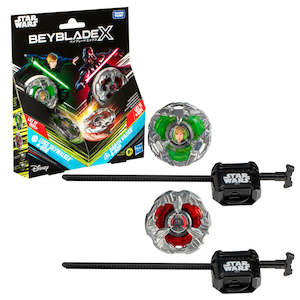 Beyblade: Beyblade X and Star Wars Collab Luke Skywalker 4-80B vs. Darth Vader 4-60B