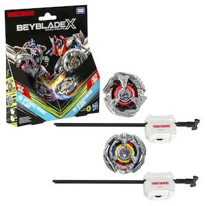 Beyblade: Beyblade X Transformers Collab Optimus Primal 3-60F vs. Starscream 3-80N