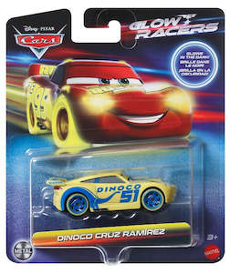 Disney Cars: Disney Cars Diecast Glow Racers - Dinoco Cruz Ramirez