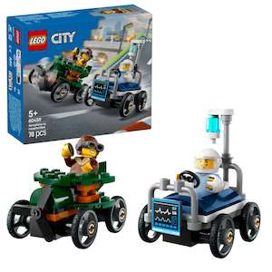 LEGO 60459 City Airplane vs. Hospital Bed Race Car Pack