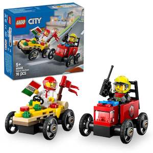 LEGO 60458 City Pizza vs. Fire Truck Race Car Pack